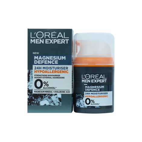 L'Oreal Men Expert Magnesium Defence Hypoallergenic Moisturiser 50ml L'Oreal Men Expert Magnesium Defence Hypoallergenic Moisturiser 50ml - Image 1