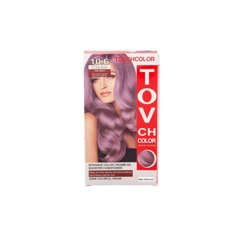 Tovch Hair color 30ml*2 - 10.6 Pink Purple Tovch Hair color 30ml*2 - 10.6 Pink Purple - Image 1
