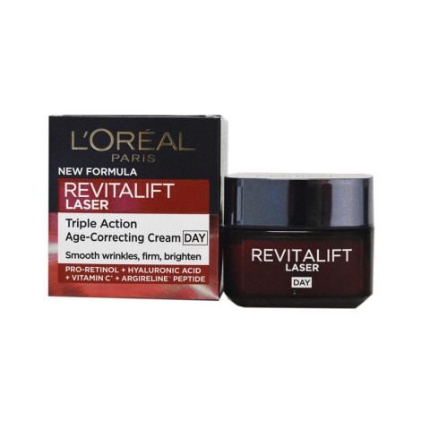 L'Oreal Revitalift Laser Triple Action Age - Correcting Day Cream 50ml L'Oreal Revitalift Laser Triple Action Age - Correcting Day Cream 50ml - Image 1