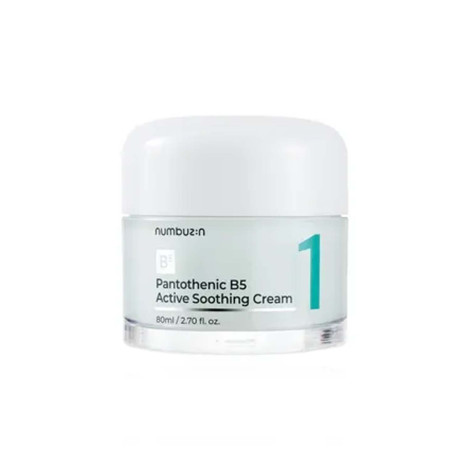 Numbuzin No.1 Pantothenic B5 Active Soothing Cream 80ml Numbuzin No.1 Pantothenic B5 Active Soothing Cream 80ml - Image 1