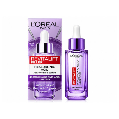 L'Oreal Revitalift Filler Hyaluronic Acid Anti Wrinkle Serum 30ml L'Oreal Revitalift Filler Hyaluronic Acid Anti Wrinkle Serum 30ml - Image 1
