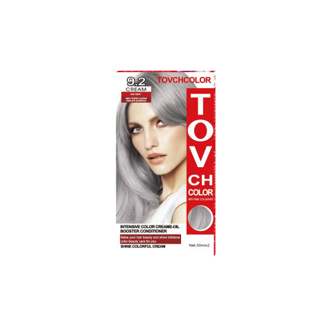 Tovch Hair color 30ml*2 - 9.2 Ash Gray Tovch Hair color 30ml*2 - 9.2 Ash Gray - Image 1
