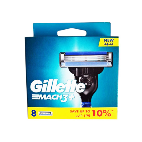 Gillette Mach3+ Razor Blade - 8 Cartridges Gillette Mach3+ Razor Blade - 8 Cartridges - Image 1