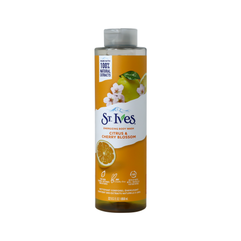 St.Ives Citrus & Cherry Blossom Energizing Body Wash 650ml St.Ives Citrus & Cherry Blossom Energizing Body Wash 650ml - Image 1
