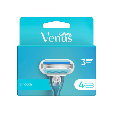 Gillette Venus Smooth 3 Razor Blades, 4 Cartridges Gillette Venus Smooth 3 Razor Blades, 4 Cartridges - Image 1