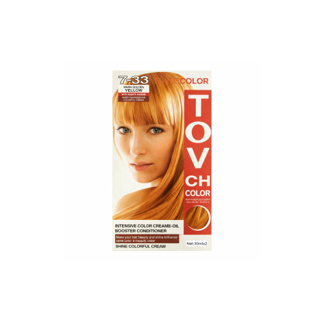 Tovch Hair color 30ml*2 - 7.33 Gold Yellow Tovch Hair color 30ml*2 - 7.33 Gold Yellow - Image 1