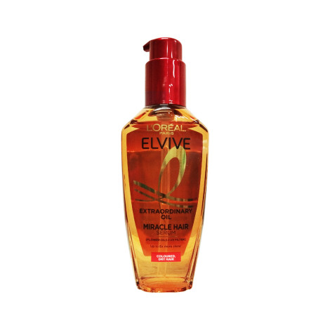 L'Oreal Elvive Extraordinary Oil Miracle Hair Serum for Coloured, Dry Hair 100ml L'Oreal Elvive Extraordinary Oil Miracle Hair Serum for Coloured, Dry Hair 100ml - Image 1