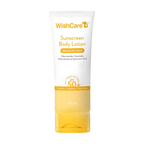 Wishcare sunscreen body lotion SPF 50+ pa+++ 100ml Wishcare sunscreen body lotion SPF 50+ pa+++ 100ml - Image 1