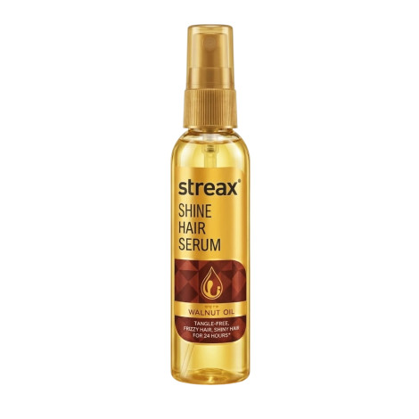Streax Shine With Walnut Oil Hair Serum 115ml Streax Shine With Walnut Oil Hair Serum 115ml - Image 1