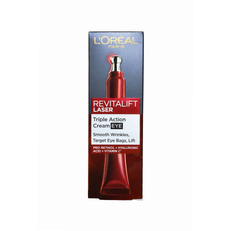 L'Oreal Revitalift LaserTriple Action Eye Cream 15ml L'Oreal Revitalift LaserTriple Action Eye Cream 15ml - Image 1