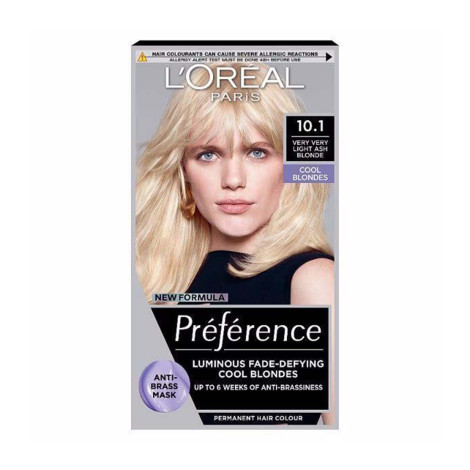 Loreal Hair Color Preference - 10.1 Very Very Light ASH Blonde Loreal Hair Color Preference - 10.1 Very Very Light ASH Blonde - Image 1