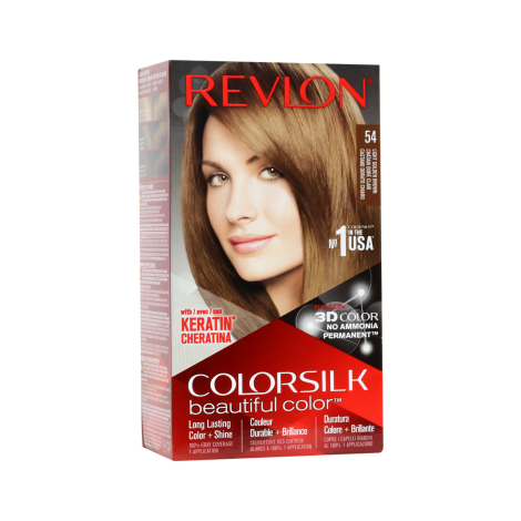 Revlon Colorsilk Beautiful Hair Color - 54 Light Golden Brown Revlon Colorsilk Beautiful Hair Color - 54 Light Golden Brown - Image 1