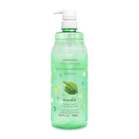 Watsons Botanical Refreshing White Tea Body Wash 1000ml Watsons Botanical Refreshing White Tea Body Wash 1000ml - Image 1