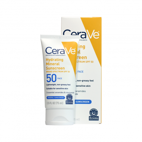 Cerave Hydrating Sunscreen Broad Spectrum SPF50 75ml Cerave Hydrating Sunscreen Broad Spectrum SPF50 75ml - Image 1