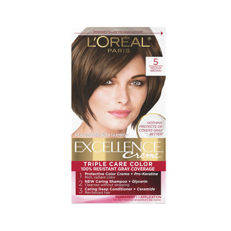 Loreal Hair Colour Excellence - 5 Medium Brown Loreal Hair Colour Excellence - 5 Medium Brown - Image 1