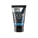 Biore Men's  Deep Action Extra Cool Double Scrub Facial Foam 100g