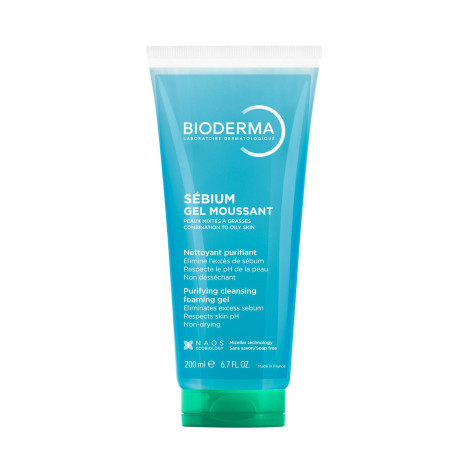 Bioderma Sebium Gel Moussant Purifying Cleansing Foaming Gel 200ml Bioderma Sebium Gel Moussant Purifying Cleansing Foaming Gel 200ml - Image 1