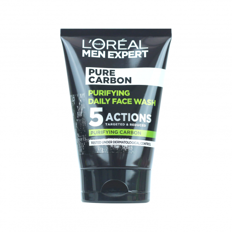 Loreal Men Expert Pure Carbon Purifying Daily Face Wash 100ml Loreal Men Expert Pure Carbon Purifying Daily Face Wash 100ml - Image 1
