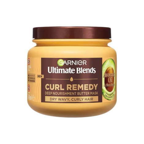 Garnier Ultimate Blends Curl Remedy Deep Nourishment Butter Mask 340ml Garnier Ultimate Blends Curl Remedy Deep Nourishment Butter Mask 340ml - Image 1
