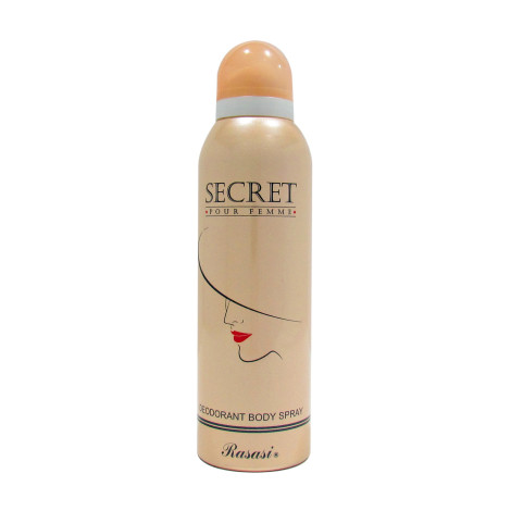 Rasasi Secret Pour Femme Deodorant Body Spray 200ml Rasasi Secret Pour Femme Deodorant Body Spray 200ml - Image 1