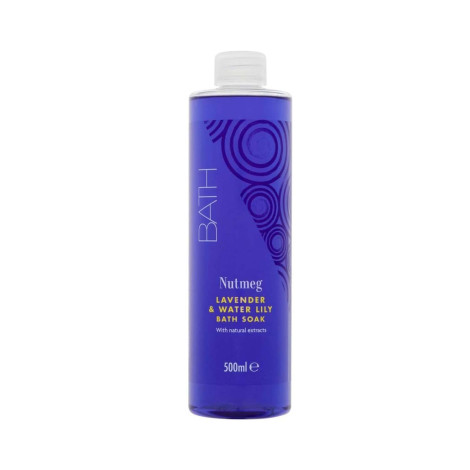 Nutmeg Lavender & Water Lily Bath Soak 500ml Nutmeg Lavender & Water Lily Bath Soak 500ml - Image 1