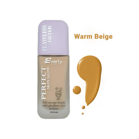 Everly Perfect Skin Glow Flawless Filter Foundation SPF15 - Warm Beige Everly Perfect Skin Glow Flawless Filter Foundation SPF15 - Warm Beige - Image 1