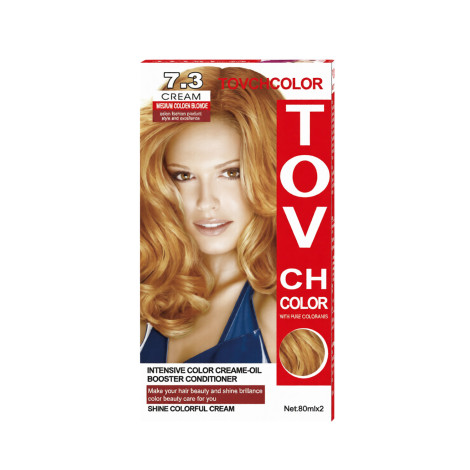 Tovch Hair color - 7.3 Medium Golden Blonde Tovch Hair color - 7.3 Medium Golden Blonde - Image 1
