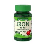 Nature's Truth® 65 mg Iron 325 mg Ferrous Sulfate Tablets - 120 Tablets (USA)