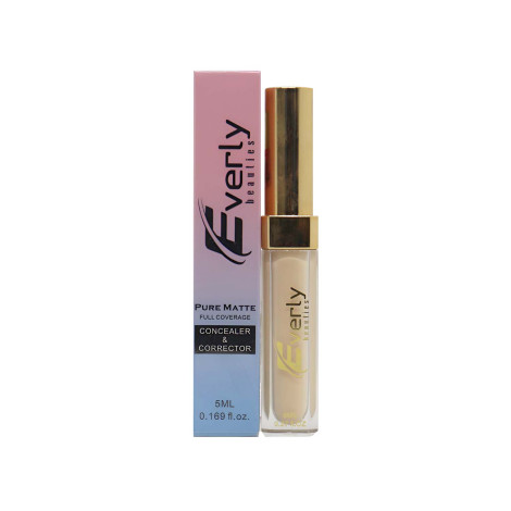 Everly Beauties Pure Matte Full Coverage Concealer & Corrector - Pure Beige Everly Beauties Pure Matte Full Coverage Concealer & Corrector - Pure Beige - Image 1