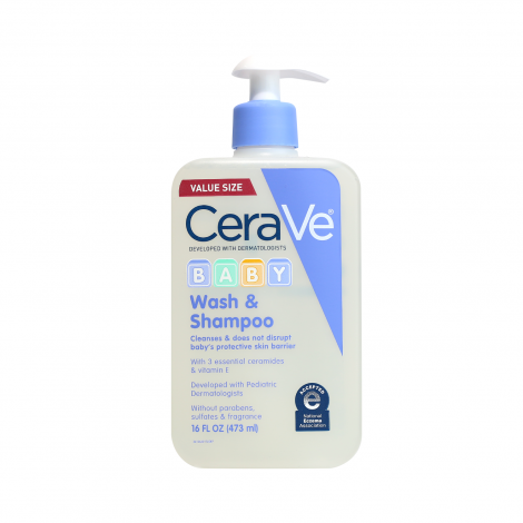Cerave Baby Wash & Shampoo 473ml Cerave Baby Wash & Shampoo 473ml - Image 1