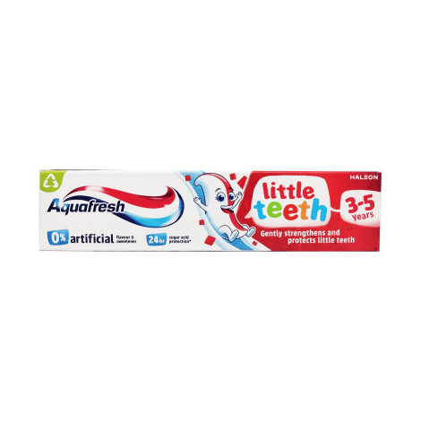 Aquafresh Little Teeth Baby Fluoride Toothpaste 3-5 Years 50ml Aquafresh Little Teeth Baby Fluoride Toothpaste 3-5 Years 50ml - Image 1