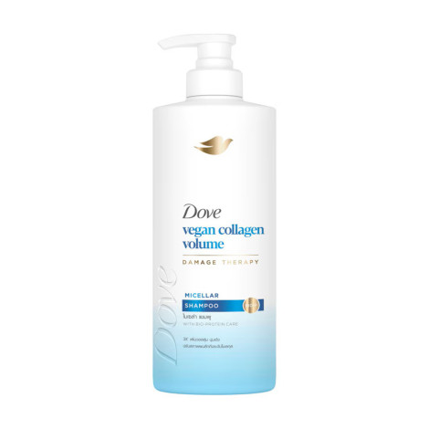 Dove Vegan Collagen Volume Damage Therapy Micellar Shampoo 380ml Dove Vegan Collagen Volume Damage Therapy Micellar Shampoo 380ml - Image 1