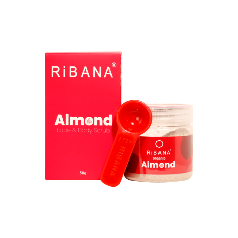 Ribana Almond Face & Body Scrub - 50g Ribana Almond Face & Body Scrub - 50g - Image 1