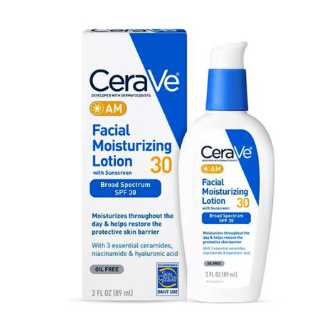 CeraVe Facial Moisturizing Lotion AM with Sunscreen SPF 30 89ml CeraVe Facial Moisturizing Lotion AM with Sunscreen SPF 30 89ml - Image 1